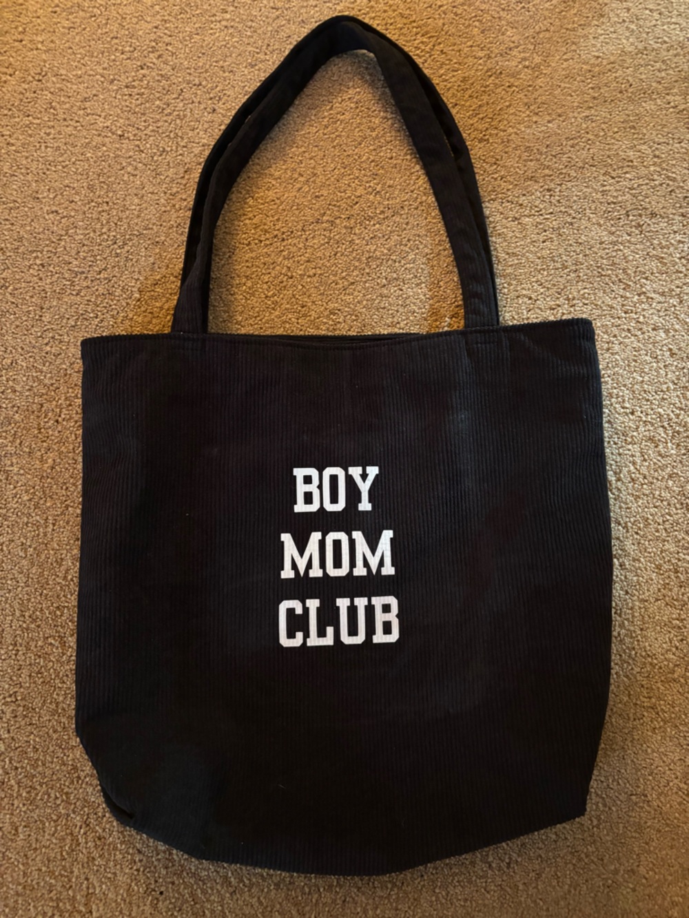 Boy Mom Club Tote Corduroy